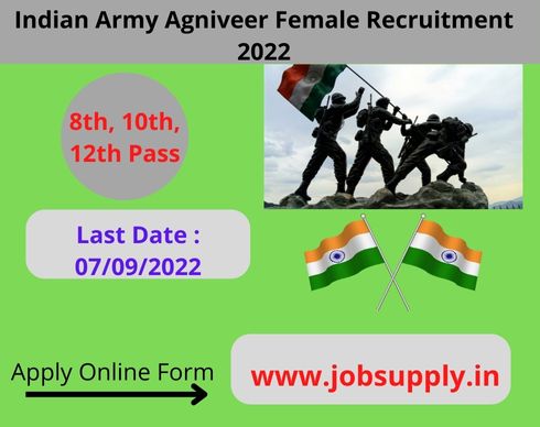 Indian Agniveer Army Female Recruitment 2022