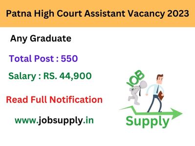 Patna High Court Assistant Vacancy 2023