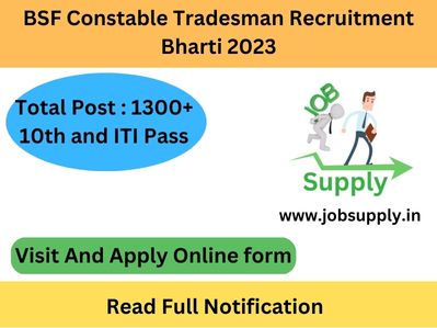 BSF Constable Tradesman Recruitment Bharti 2023