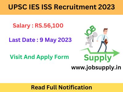 UPSC IES ISS Recruitment 2023