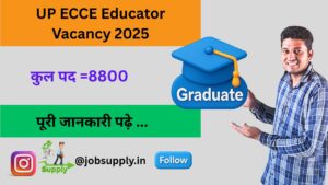 UP ECCE Educator Vacancy 2025