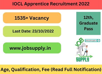 IOCL Apprentice Recruitment 2022