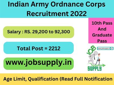 Indian Army Ordnance Corps Recruitment 2022