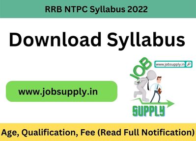RRB NTPC Syllabus 2022