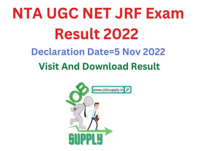 NTA UGC NET JRF Result 2022