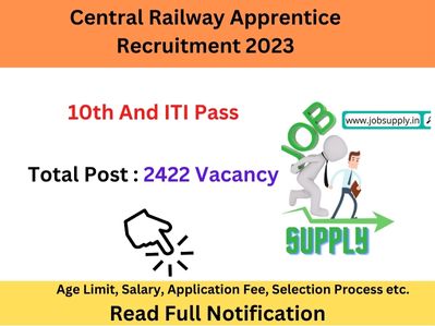 Central Railway Recruitment 2023 