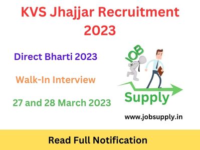 KVS Jhajjar Recruitment 2023